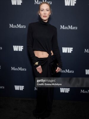 Beth Riesgraf Instagram - 2025 Women in Film Honors @womeninfilmla 

An unforgettable night celebrating women who are changing the landscape of film, television, and storytelling. Honored to stand alongside this powerhouse community championing gender equity across the screen industry.

Thank you @maxmara 
@drew.hafner and @adamzanni -this dress… she was loved by everyone. 🖤

Clutch: @aninebingofficial #AnineBingMuse 
Boots: @therow
Skin prep   glow: my go-to @charlottetilburyskincare & makeup 
TY @jeanpierresosa @jessica_gillin 
💎 @flynnskye 

#WIF #womeninfilm #maxmara #inspire