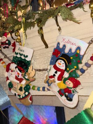 Bethany C. Meyers Instagram - A very merry Christmas from our hearts to yours of course a moment to appreciate this year’s Christmas decor because I knocked it out of the park if I do say so myself 😌

I’ve always loved Christmas, growing up it was simple but special. This is my third Christmas as a mom but my first Christmas with a kid who is old enough to get what’s happening and I have loved watching this holiday through her eyes and finding ways to keep alive old traditions and make way for new ones. 

The stockings on the mantle were handmade by my grandma Kilmer. She made countless stockings, for each of her grandkids and then extra for her great grandchildren. She passed years before Kilmer and Pesce were born and I got the last of the remaining stash. I followed her letter pattern to embroider my kids names myself and these stockings are one of my greatest treasures. It really is the simple things that bring the greatest joy this time of year. 

Also, hi and yes I’ve been off the gram. To be honest I don’t know when / if I’m coming back or how often I’ll be sharing. Nothing is wrong, in fact, quite the opposite. I’m embracing this new chapter of life, soaking up my kiddos and exploring what life feels like when I’m not documenting it for others. Don’t get me wrong, I love this community, but I’m being called to more introspection. We’ll see how long this feeling stays. 

Anyway…no matter how you choose to celebrate, the end of year is a magical time to reflect and connect. Wishing you a beautiful season ❤️

Family 📸: @jasonhookphotography