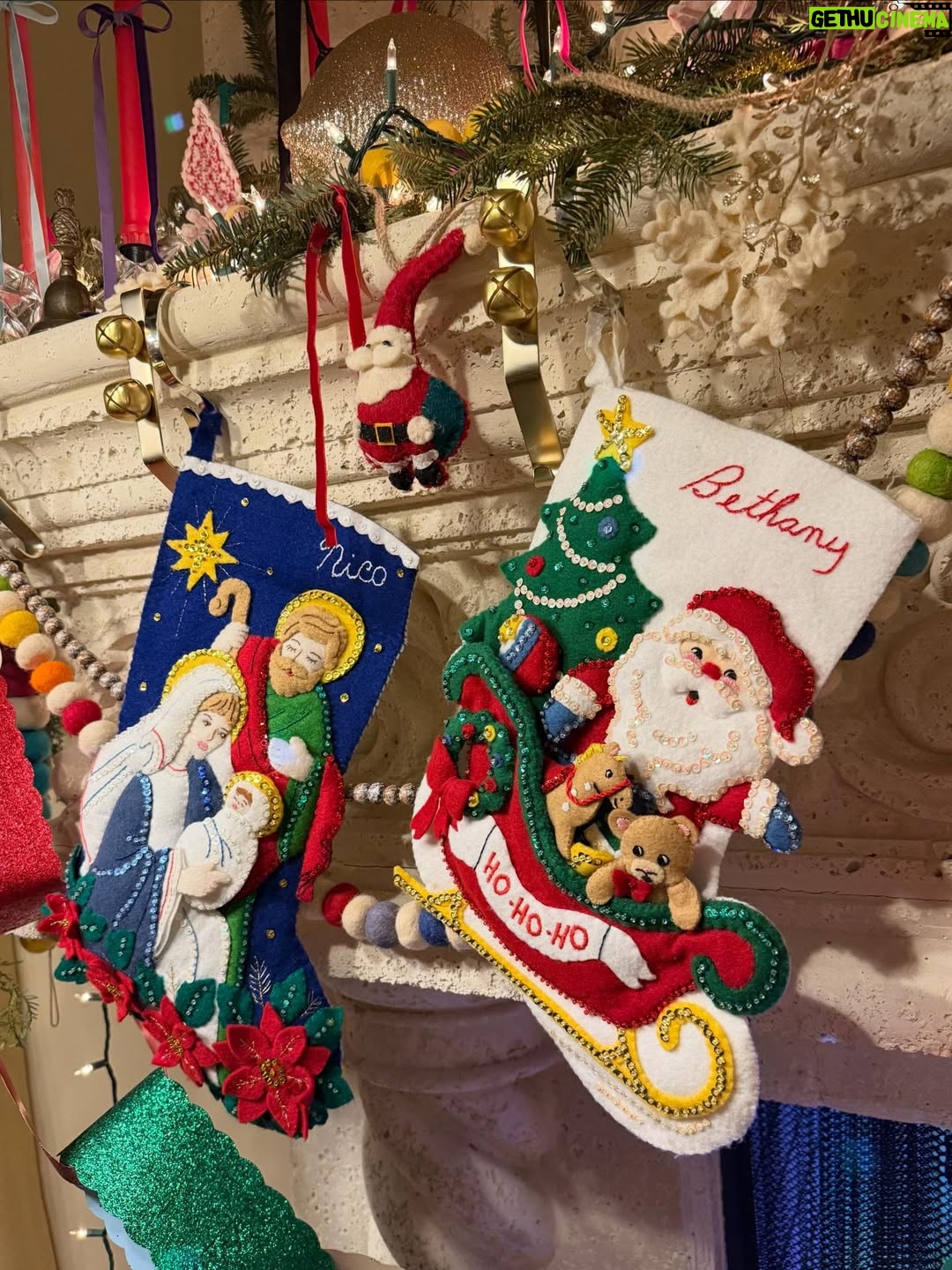 Bethany C. Meyers - 14K Likes - A very merry Christmas from our hearts to yours of course a moment to appreciate this year’s Christmas decor because I knocked it out of the park if I do say so myself 😌

I’ve always loved Christmas, growing up it was simple but special. This is my third Christmas as a mom but my first Christmas with a kid who is old enough to get what’s happening and I have loved watching this holiday through her eyes and finding ways to keep alive old traditions and make way for new ones. 

The stockings on the mantle were handmade by my grandma Kilmer. She made countless stockings, for each of her grandkids and then extra for her great grandchildren. She passed years before Kilmer and Pesce were born and I got the last of the remaining stash. I followed her letter pattern to embroider my kids names myself and these stockings are one of my greatest treasures. It really is the simple things that bring the greatest joy this time of year. 

Also, hi and yes I’ve been off the gram. To be honest I don’t know when / if I’m coming back or how often I’ll be sharing. Nothing is wrong, in fact, quite the opposite. I’m embracing this new chapter of life, soaking up my kiddos and exploring what life feels like when I’m not documenting it for others. Don’t get me wrong, I love this community, but I’m being called to more introspection. We’ll see how long this feeling stays. 

Anyway…no matter how you choose to celebrate, the end of year is a magical time to reflect and connect. Wishing you a beautiful season ❤️

Family 📸: @jasonhookphotography