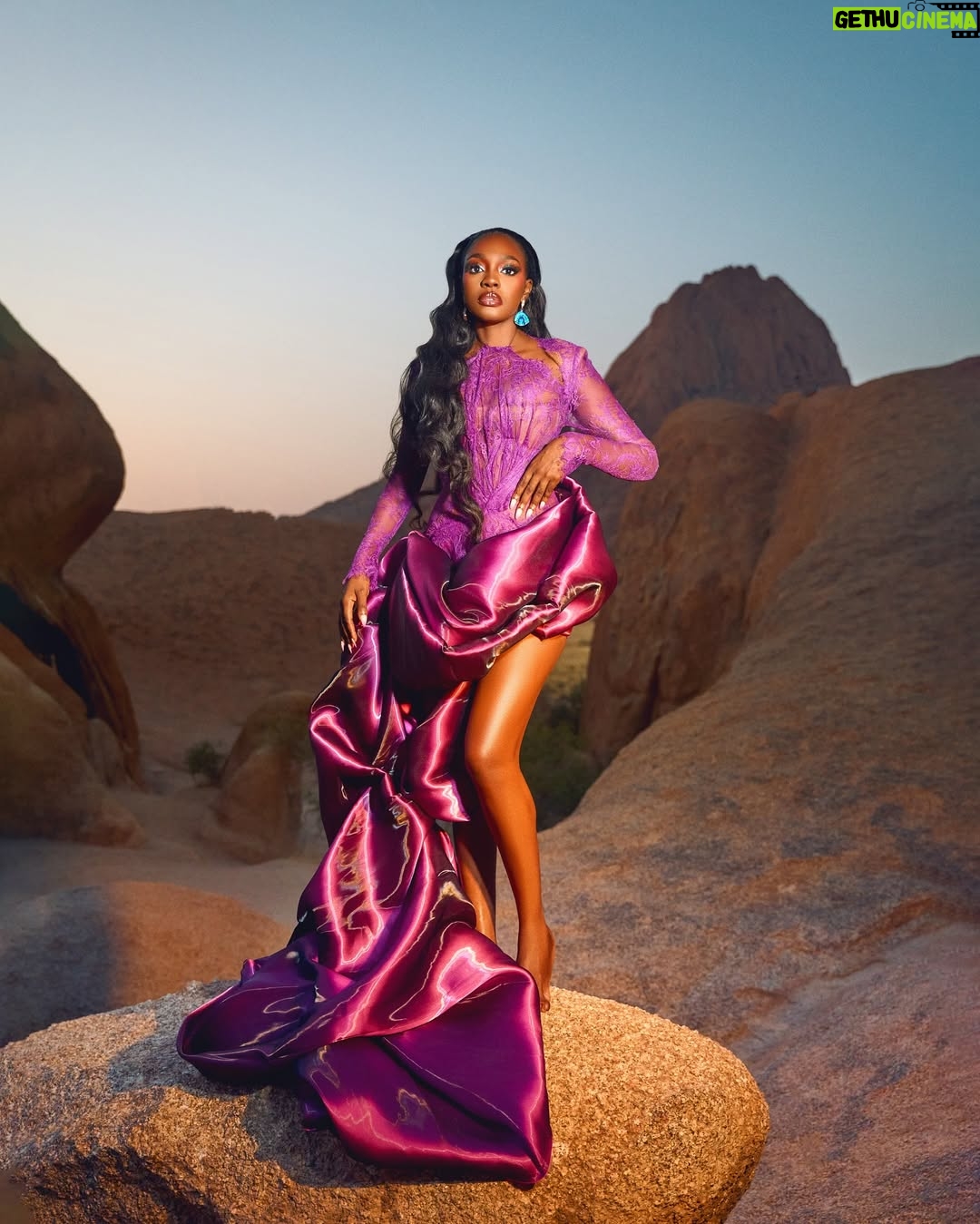 Beverly Osu - 30.2K Likes - ✨ 33 today. The age Jesus tapped out 🤭😮‍💨, but I’m still running his race. ( I get backing )
This year has tested me and taught me resilience, taught me to lead with my head when my heart wanted to take over. I’ve been through storms, yet I’m blessed, I’m grateful, and I’m choosing happiness every day. 
My life is an art show messy, beautiful, unfinished, yet worth applauding. 
Shooting from the mountains of Namibia, grateful for the blessings, the lessons, and the fight still in me. 
If you love me, pray for me. 🙌🏾
Happy birthday To Me ‼️ADA CHIZOBA BEVERLY OSU… 👑

📸 by @shotbyalpo 
Makeup by @suomabeauty .
Dress by @scholtzruberto 
Hair by @fluffys_artistry