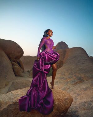 Beverly Osu Instagram - ✨ 33 today. The age Jesus tapped out 🤭😮‍💨, but I’m still running his race. ( I get backing )
This year has tested me and taught me resilience, taught me to lead with my head when my heart wanted to take over. I’ve been through storms, yet I’m blessed, I’m grateful, and I’m choosing happiness every day. 
My life is an art show messy, beautiful, unfinished, yet worth applauding. 
Shooting from the mountains of Namibia, grateful for the blessings, the lessons, and the fight still in me. 
If you love me, pray for me. 🙌🏾
Happy birthday To Me ‼️ADA CHIZOBA BEVERLY OSU… 👑

📸 by @shotbyalpo 
Makeup by @suomabeauty .
Dress by @scholtzruberto 
Hair by @fluffys_artistry