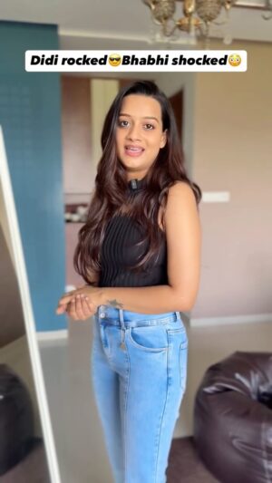 Bhagyashree Sonvane Instagram - Didi rocked ,Bhabhi shocked😂 
.
.
.
Outfit @gasolina_surat 
.
.
.
#reelitfeelit #comedy #foryoypage #explorepage #funnyvideos #viralvideos #relatable #bhabhi #nanad #trending #family #drama