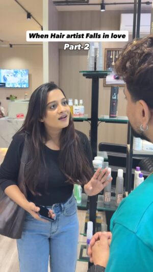Bhagyashree Sonvane Instagram - When Hair artist Falls in love Again..😂 
.
.
.
.
#salon #hairartists #fyp #love #falling #comedy #relatable #ᴇxᴘʟᴏʀᴇᴘᴀɢᴇ #viralvídeo #trending #treandingreels #feelings #bollywood