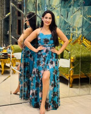 Bhavana Appu Instagram - 🦋
Dress from @gaana_premium_womens_wear