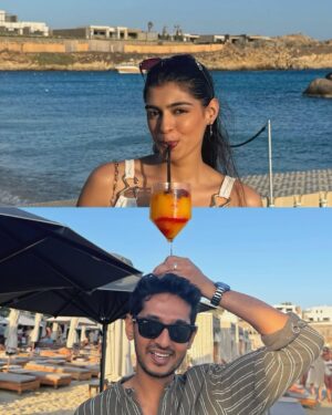 Bhavna Jain Instagram - Sharing is caring 🍹🥞

The only person I am okay to share food with 💕

#couplegoals #trend #coupletravel #foodlover #foodgasm #vacacion #greece #travelling #pinterest #aestheticedits #lover #trending #marriedlife 

( food lover, couple travel, drinks, pancakes, vacation, couple goals, traveling, trending, edits)