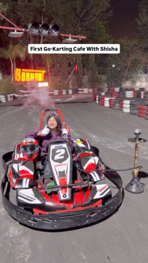 Bhawna Singla Instagram - First cafe with Go-Karting with Shisha @burnoutdelhi ❤️
Save & share with your gang!
#shisha #hookah #delhi #gokarting #cafesindelhi