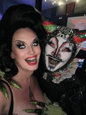 Bitter Betty Instagram - Boo! Can I just tell you what a sweet lil goblin @greymatterfx is?! Had a blast judging @dragsupreme with him! 🥰