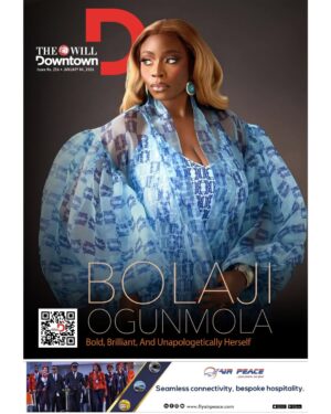 Bolaji Ogunmola Instagram - @onahluciaa Editor's Note

Bolaji Ogunmola is one of her generation’s most compelling and dynamic actors. In her career spanning over a decade, she has been very intentional, choosing roles that challenge stereotypes, amplify women’s narratives and push the industry into new creative territories. In her
2025 high-energy, female-led action-comedy, Gingerrr, she delved into a role she had never played before, which was extremely challenging; however, she wanted to make it relatable and authentic. So, she watched films, researched with her director and went over the script several times to help her prepare for her character.

To understand the business of acting, Ogunmola trained at the Royal Arts Academy. Now with over 100 films to her name, she has honed her acting skills, but Ogunmola says she isn’t there yet; she is still evolving. As Nollywood evolves, she would like to serve as its ambassador.

In all of this, Bolaji Ogunmola believes you should take life easy and be grateful to God. Read her story on pages 8 to 10

For travellers who know when to travel, January is a hidden gem. The festive rush is over, and airports are calmer. January travellers can experience the world without queues and explore destinations without distractions. This week’s travel article suggests why January might be the smartest travel month you are not taking advantage of. Scroll to page 14 for this.

Blush adds a fresh look to your face; however, misapplying it can throw everything out of balance. Too much blush, and you’ll look like a clown, and too little will make you look like something is missing. This week’s beauty page highlights tips for applying blush correctly. I hope you learn a thing or two from it.

Until next week, enjoy your read.

#Nollywood #BolajiOgunmola #Career #Downtownpost