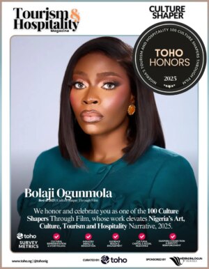 Bolaji Ogunmola Instagram - We honor and celebrate Bolaji Ogunmola as one of Nigeria’s Culture Shapers Through Film 2025.

In recognition of her outstanding artistic excellence, cultural influence, and contribution to Nigeria’s evolving identity on the global stage, TOHO.NG proudly acknowledges her as part of Nigeria’s Tourism & Hospitality 100 — Culture Shapers Through Film.

Her impact continues to enrich storytelling, inspire audiences, drive cultural visibility, and support the growth of Nigeria’s creative economy.

Congratulations once again. Your work continues to shape narratives, build identity, and strengthen Nigeria’s cultural footprint.

#TOHOHONORS 
Sponsor by: 
@Merindinloguntravels 
#TOHOHONORS2025
#Toho100