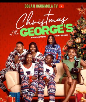 Bolaji Ogunmola Instagram - "A HUGE thank you to everyone who's made 'Christmas at the George's' a million-view milestone! 🖤 We're honored and grateful for your support. Catch the film on BOLAJIOGUNMOLATV's YouTube channel and let's keep celebrating!! #explorepage✨ #CATG #bolajiogunmolatv #asoebiafrica  #ankara  #december