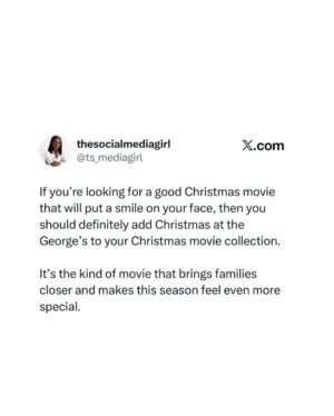 Bolaji Ogunmola Instagram - Christmas Movie Recommendation : 🎬

If you’re looking for a good movie to enjoy with family this season, check out Christmas at the George’s!

It’s currently showing on YouTube (Bolaji Ogunmola TV)

Merry Christmas in advance !🌲🌲

Casts : @bolajiogunmola @imisiofficial @marthaehinome @kanagajnr @thekayodejnr @darasimiogbetah

#christamasmovies #movierecommendation #chritmaseve