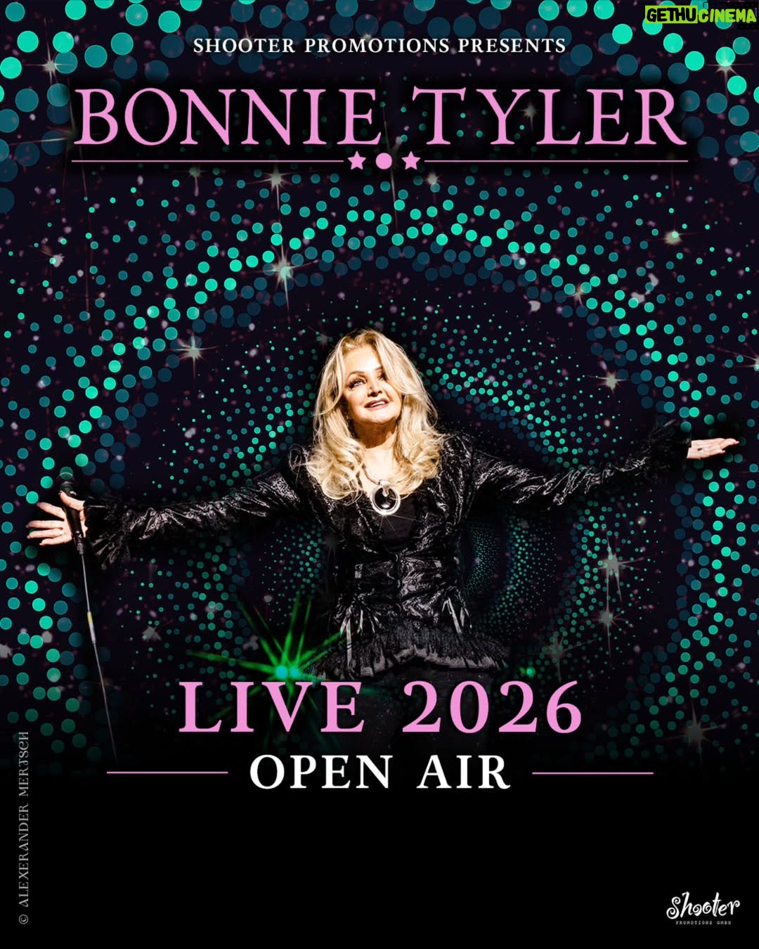Bonnie Tyler - 5K Likes - 𝗢𝗽𝗲𝗻 𝗔𝗶𝗿 𝗟𝗜𝗩𝗘 - 𝟮𝟬𝟮𝟲
Excited for another round of outdoor concerts in Germany next summer. Tickets are on sale now at BonnieTyler.com/tour and there are more dates to be announced soon 🥳