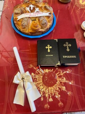 Borisa Tyutyundzhieva Instagram - Baptism Dima 🤍🤍🤍