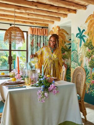 Breegan Jane Instagram - Design that brings people together.
As tables are set and homes are opened for the season of gathering, we’re inspired by thoughtful details and the beauty of shared spaces.
From our @breeganjane x Clarke and Clarke collaboration, these globally inspired fabrics layer texture, pattern and colour to create spaces that feel both grounded and expressive.
Wishing all who celebrate a Happy Thanksgiving!
#clarkeandclarke #breeganjane #homedecor #interiorinspiration #tablescape #wallcovering
