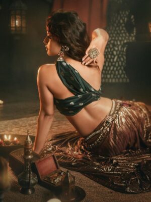 Brinda Acharya Instagram - Endlessly thankful for the love and energy poured into this shoot ✨ Truly blessed to be surrounded by such incredible talent❤️

Stills and Edit: @ponnappa 
Photo retouch: @verocliq.raw 
Costume| Accessories: @laxmikrishnaofficial 
DOP: @ashwinkennedy , @solomon_cruzz 
Video Edit: @subhash_db_02 
Makeup @bms_makeover_studio_ 
Hair @renukapriya09 
Assisted by @vinoda_890 
Haircut and Hair Color: @hairmagixsalonhsr