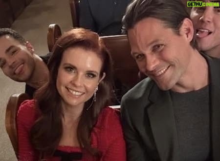 Brooke Elliott - 17.1K Likes - Season 4 Christmas Episode... In an attempt to take sweet pics, a photobomb frenzy ensued. I love this cast so much. Never change. Also a special shoutout to @heatherheadley and her beautiful voice in this episode. #jonbridell #christmasismyfavorite #merrymags