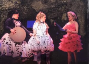 Brooke Elliott Instagram - In honor of Wicked: For Good’s release, I thought I would throw it back to when I did the 1st National Tour of Wicked in 2005. I’ll always be thankful for this show, for many reasons, but especially because it introduced me to 2 of my dearest friends for life @ktlove76 and @emilyrozek. The memories came flooding back with these pictures😂🩷@jamestabeek why don’t I have a picture of you and me in Wicked?! #PfanneeShenshen 
#wethoughtyouwerejumping  #reallychristine