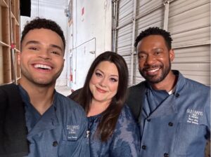 Brooke Elliott Instagram - Sullivans & Friends’ Kitchen Crew (pics from Seasons 1-4) is as incredible onscreen as this group of Sweet Magnolias’ cast is offscreen. Everyone of these people have made the restaurant scenes some of my very favorite to shoot. #sullivans&friends #servingserenity