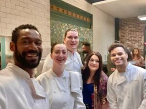 Brooke Elliott Instagram - Sullivans & Friends’ Kitchen Crew (pics from Seasons 1-4) is as incredible onscreen as this group of Sweet Magnolias’ cast is offscreen. Everyone of these people have made the restaurant scenes some of my very favorite to shoot. #sullivans&friends #servingserenity