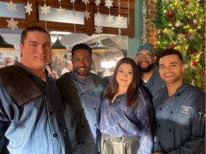Brooke Elliott Instagram - Sullivans & Friends’ Kitchen Crew (pics from Seasons 1-4) is as incredible onscreen as this group of Sweet Magnolias’ cast is offscreen. Everyone of these people have made the restaurant scenes some of my very favorite to shoot. #sullivans&friends #servingserenity