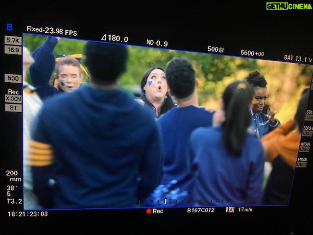 Brooke Elliott - 6K Likes - The Bulldog’s Tailgating episode was one of my favorites to shoot. We had so much fun. Don’t underestimate how hard you can laugh when you give 100% to all out barking.  Special shoutout to our immensely talented wardrobe department for making all of our Bulldog Swag🐾💙. They put meticulous detail into our show and we are so lucky to have them on Sweet Mags. @camerondalecostumes
@kristin_costumes 
#gobulldogs
#serenityspirit