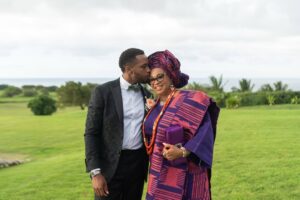 Bukky Wright Instagram - This is the day that the Lord has made!! I rejoiced and was glad with so much gratitude 🙏🏻 to Allah for spearing my life to see my baby boy get married and start his life with his wife. I have seen the beginning of your life till date, I will not see your end insha Allah. Almighty Allah will make this union one made from heaven. He will continue to be with your family and by His grace you will never lack anything good in life. As you start the journey into real life with your wife you will not know sorrow. Thanks for making me a proud mother. I can go on and on but I will stop here for now.  I love you guys @enichulo and @moya.moves ❤️❤️❤️❤️ 🎉🎊🥳
