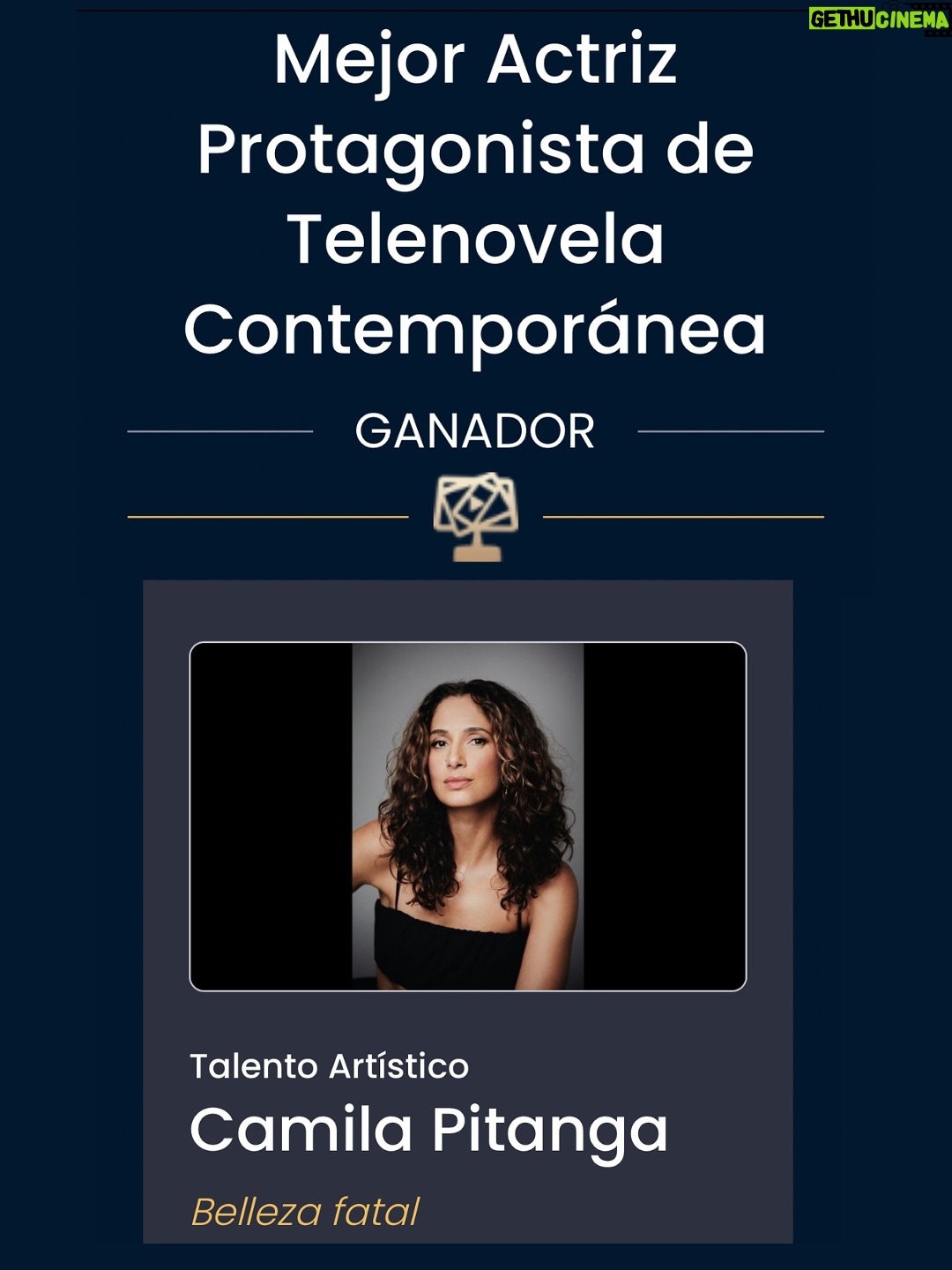 Camila Pitanga - 51.2K Likes - Que alegria imensa! ❤️
Receber o Prêmio PRODU 2025 como Melhor Atriz Principal em Telenovela Contemporânea por Beleza Fatal me enche de gratidão.

Esse reconhecimento é resultado de um trabalho coletivo de uma equipe talentosa e apaixonada que colocou o coração em cada cena.

Obrigada ao público que acolheu a Lola com tanto carinho, e a todos que fizeram parte dessa jornada tão especial: elenco, direção, equipe técnica, @hbomax .
 
¡Gracias de corazón, @produpremios y a los jurados, por el reconocimiento y por celebrar el talento y las historias que nos unen!
