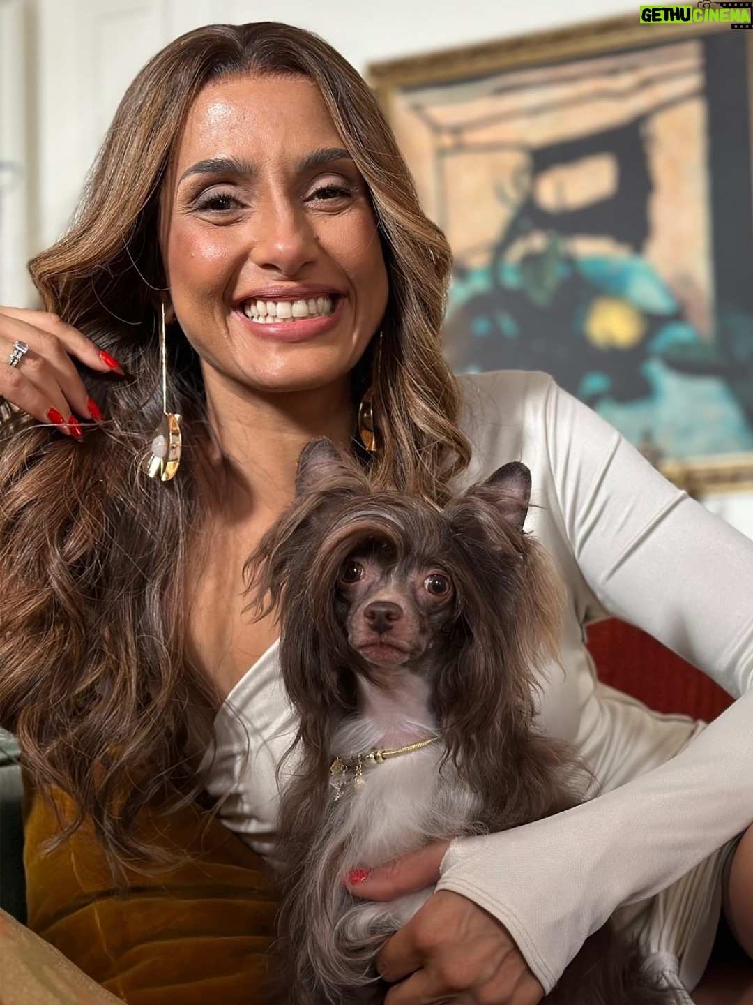 Camila Pitanga - 56.1K Likes - Enquanto a Lola desfila por aí com o Lolindo, eu sigo muito bem acompanhada pela Amy. 😂 E você? Também tem um companheiro(a) que rouba a cena aí na sua casa?