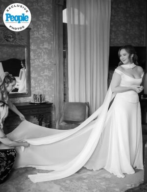 Camryn Grimes Instagram - Thank you @people for featuring our wedding and let us brag on all of the lovely details of this incredible day! We’re so grateful to every single person who helped make this happen and will obviously be sharing until you’re all sick of it.

Venue: @thecolumnshotel 
Planner: @michellenorwoodevents 
Photographer: @modavisphotography 
Flowers: @michellewestdesign 
Dress: @kyhabride 
Suit: @annieandnora @houseofgray_ 
Brass band: @kinfolkbrassbandnola