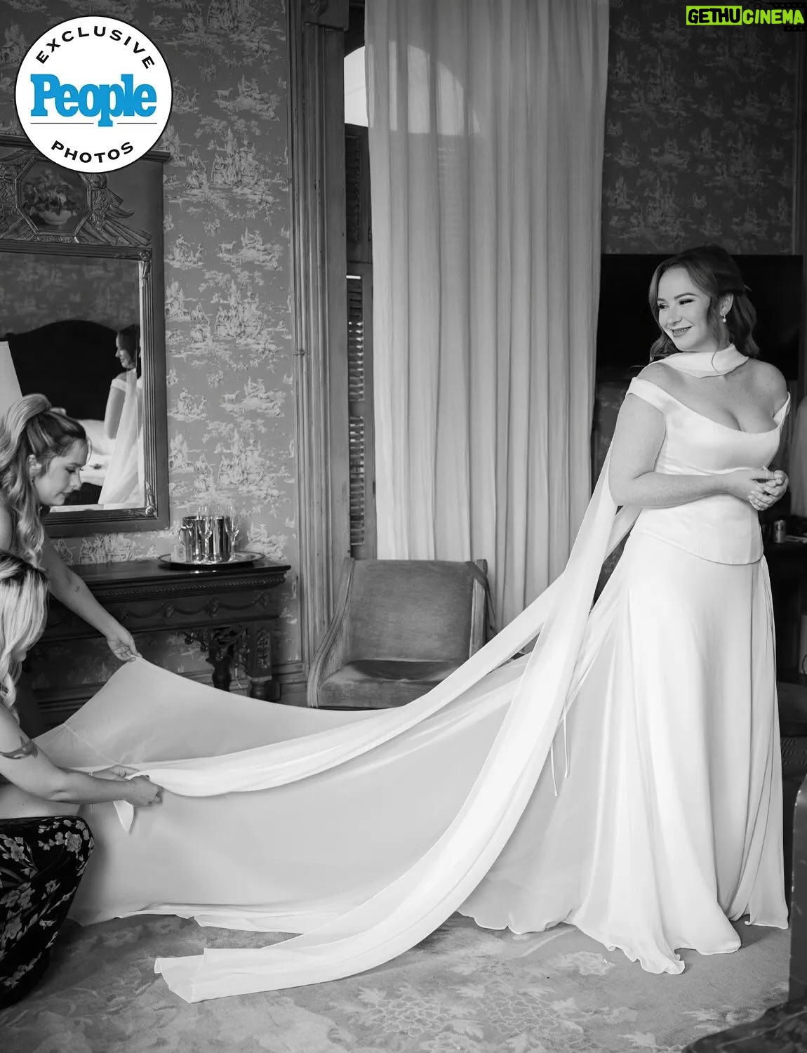 Camryn Grimes - 8.3K Likes - Thank you @people for featuring our wedding and let us brag on all of the lovely details of this incredible day! We’re so grateful to every single person who helped make this happen and will obviously be sharing until you’re all sick of it.

Venue: @thecolumnshotel 
Planner: @michellenorwoodevents 
Photographer: @modavisphotography 
Flowers: @michellewestdesign 
Dress: @kyhabride 
Suit: @annieandnora @houseofgray_ 
Brass band: @kinfolkbrassbandnola