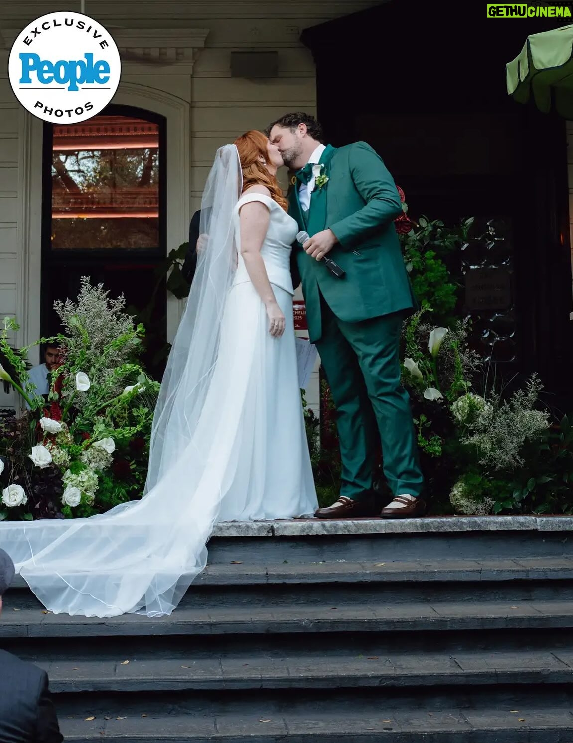 Camryn Grimes - 8.3K Likes - Thank you @people for featuring our wedding and let us brag on all of the lovely details of this incredible day! We’re so grateful to every single person who helped make this happen and will obviously be sharing until you’re all sick of it.

Venue: @thecolumnshotel 
Planner: @michellenorwoodevents 
Photographer: @modavisphotography 
Flowers: @michellewestdesign 
Dress: @kyhabride 
Suit: @annieandnora @houseofgray_ 
Brass band: @kinfolkbrassbandnola
