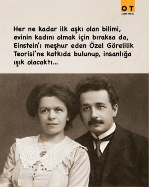 Canan Maktal Instagram - Erkek meslektaşlarım kadar iyi bir fizikçi olabileceğime inanıyorum. #MilevaMaric

1986 Avrupa’sında eğitim alanında kadınlara pek hak tanınmazken, Zürih Politeknik Üniversitesi’ne kaydolan tek kadın, üniversite tarihi boyunca da kaydolmayı başarabilen beşinci kadındı.

Her ne kadar ilk aşkı olan bilimi, evinin kadını olmak için bıraksa da, Einstein’ı meşhur eden Özel Görelilik Teorisi’ne katkıda bulunup, insanlığa ışık olacaktı...

📝 #CananMaktal Aralık sayımızda yazdı. Keyifli okumalar… 📚 #OTdergi