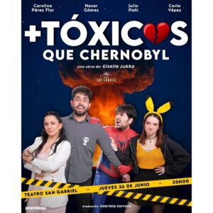 Carla Yépez Caicedo Instagram -   TÓXICOS QUE CHERNOBYL Este jueves! Única función en el @teatrosangabrielquito a las 20:00