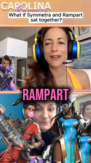 Carolina Ravassa Instagram - What if Symmetra and Rampart sat together?

#symmetra #rampart #overwatch #valorant #apexlegends #raze #sombra
