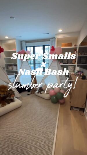 Caroline Hobby Instagram - they only slept a few hours but so many memories were made! @the_nash_bash with the adorable balloons, @super.smalls jewelry kits   @culvanishop slushies! Now we need a nap. And 🍷