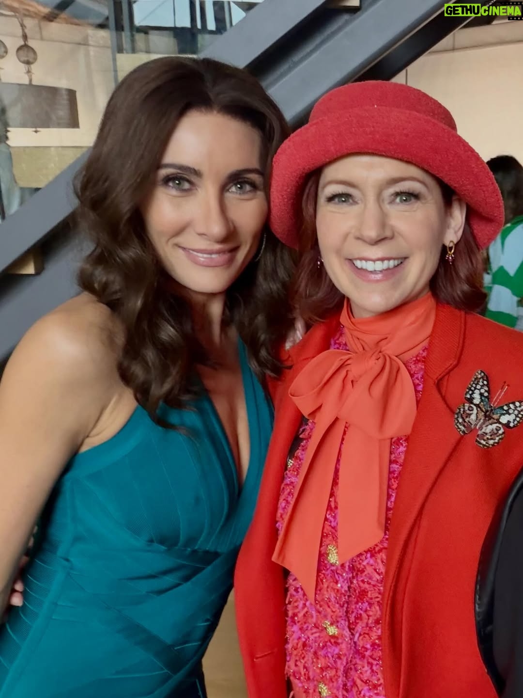 Carrie Preston - 5.6K Likes - So much fun working with these glamazons on @elsbethcbs - streaming now on @paramountplus! #supermodel 🍷💊 @jaimepressly @laurabenanti @nicolaliberte