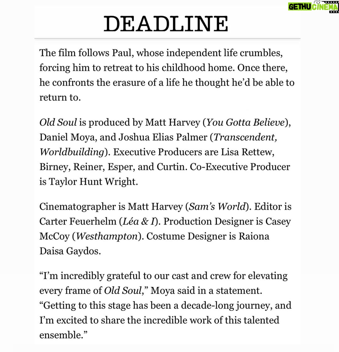 Catherine Curtin - 236 Likes - Very excited to announce that Old Soul, a movie I’ve been dreaming about for ten years, is in the works. I’m in awe of our incredible cast and crew and so grateful to have gotten to work with them. Making this movie has been one of the great joys of my life and I can’t wait to share everyone’s beautiful work with you.