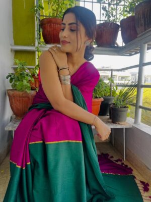 Chandana Gowda Instagram - Wearing the absolute favourite 

@suta_bombay 
@sutaqommunity 

#saree #sareefashion #instamood #sareelove #sutabombay