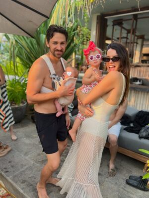 Christina Pascucci Instagram - She’s a vibe 😍 First trip as a family of 4 is in the books! While we were hesitant at first to bring our kids to this destination birthday celebration for one of our dearest friends, it ended up being so fun having them there and also showed us what’s possible as parents. Loving this challenging and joyful dance called parenthood.