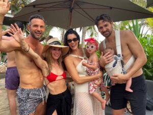 Christina Pascucci Instagram - She’s a vibe 😍 First trip as a family of 4 is in the books! While we were hesitant at first to bring our kids to this destination birthday celebration for one of our dearest friends, it ended up being so fun having them there and also showed us what’s possible as parents. Loving this challenging and joyful dance called parenthood.