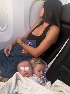 Christina Pascucci Instagram - She’s a vibe 😍 First trip as a family of 4 is in the books! While we were hesitant at first to bring our kids to this destination birthday celebration for one of our dearest friends, it ended up being so fun having them there and also showed us what’s possible as parents. Loving this challenging and joyful dance called parenthood.