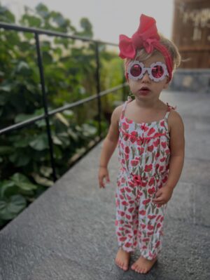 Christina Pascucci Instagram - She’s a vibe 😍 First trip as a family of 4 is in the books! While we were hesitant at first to bring our kids to this destination birthday celebration for one of our dearest friends, it ended up being so fun having them there and also showed us what’s possible as parents. Loving this challenging and joyful dance called parenthood.