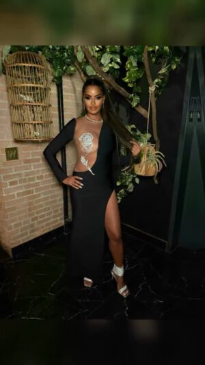 Claudia Jordan Instagram - What did you wear last night??
“Oh just a lil long sleeve black dress”
*The Black dress*
Now go cry about it into your podcast mics 🥲🖕🏾🖕🏾🖕🏾