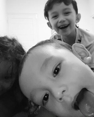 Dahlia Poland Instagram - I'll work my a*s off for the sake of you nak anaaaakk💙💙 tetep jadi anak2 paling happy yaaa. I'll do anything for you💙