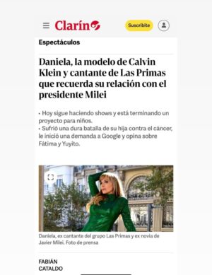 Daniela Mori Instagram - Muchisimas gracias a @fabicataldo_ por esta hermosa nota !! Es sin duda la mas importante de todas las que me hicieron en toda mi carrera !! Gracias a mi prensa y amigo querido @fernandomaldonadopress Gracias de corazón ♥️!! Gracias a mi hija @linda.araico por estar en todos los detalles !!! Gracias a @grupoclarin