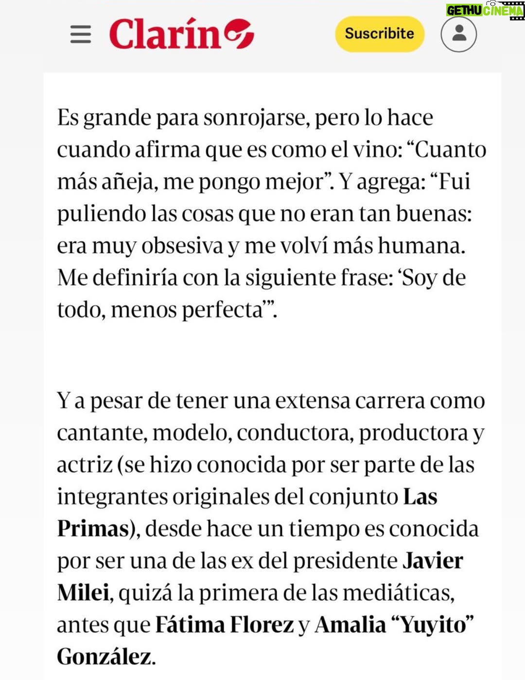 Daniela Mori - 3 Likes - Muchisimas gracias a @fabicataldo_ por esta hermosa nota !! Es sin duda la mas importante de todas las que me hicieron en toda mi carrera !! Gracias a mi prensa y amigo querido @fernandomaldonadopress Gracias de corazón ♥️!! Gracias a mi hija @linda.araico por estar en todos los detalles !!! Gracias a @grupoclarin