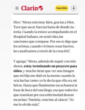 Daniela Mori Instagram - Muchisimas gracias a @fabicataldo_ por esta hermosa nota !! Es sin duda la mas importante de todas las que me hicieron en toda mi carrera !! Gracias a mi prensa y amigo querido @fernandomaldonadopress Gracias de corazón ♥️!! Gracias a mi hija @linda.araico por estar en todos los detalles !!! Gracias a @grupoclarin