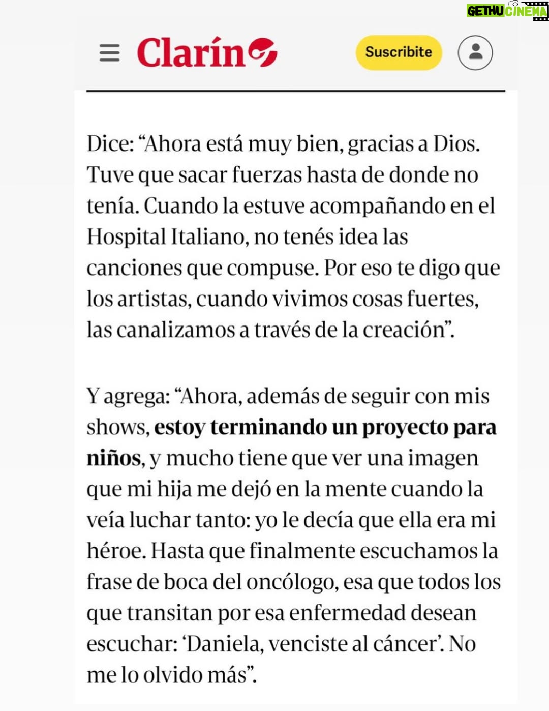 Daniela Mori - 3 Likes - Muchisimas gracias a @fabicataldo_ por esta hermosa nota !! Es sin duda la mas importante de todas las que me hicieron en toda mi carrera !! Gracias a mi prensa y amigo querido @fernandomaldonadopress Gracias de corazón ♥️!! Gracias a mi hija @linda.araico por estar en todos los detalles !!! Gracias a @grupoclarin