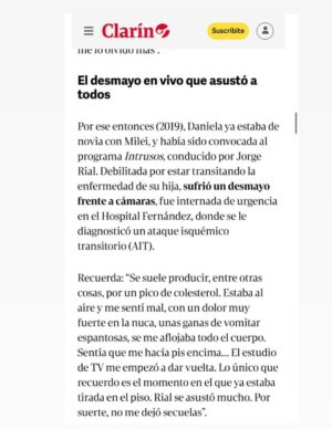 Daniela Mori Instagram - Muchisimas gracias a @fabicataldo_ por esta hermosa nota !! Es sin duda la mas importante de todas las que me hicieron en toda mi carrera !! Gracias a mi prensa y amigo querido @fernandomaldonadopress Gracias de corazón ♥️!! Gracias a mi hija @linda.araico por estar en todos los detalles !!! Gracias a @grupoclarin