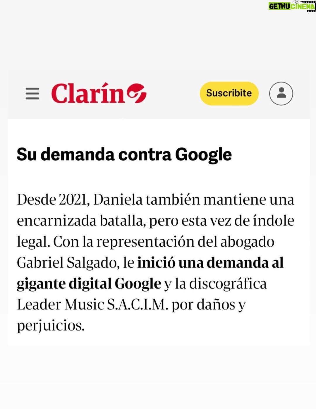 Daniela Mori - 3 Likes - Muchisimas gracias a @fabicataldo_ por esta hermosa nota !! Es sin duda la mas importante de todas las que me hicieron en toda mi carrera !! Gracias a mi prensa y amigo querido @fernandomaldonadopress Gracias de corazón ♥️!! Gracias a mi hija @linda.araico por estar en todos los detalles !!! Gracias a @grupoclarin